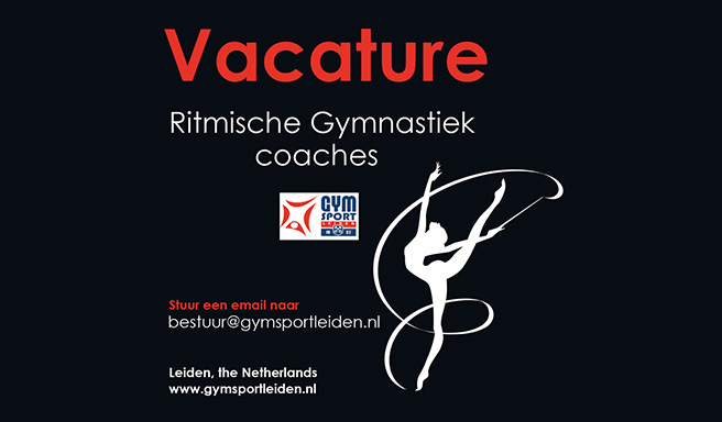 Vacature hoofdcoach Ritmische Gymnastiek